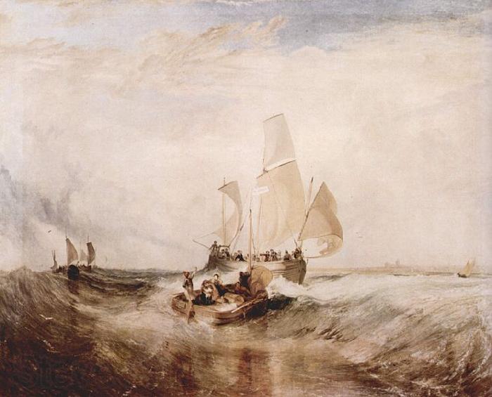 Joseph Mallord William Turner Passagiere gehen an Bord